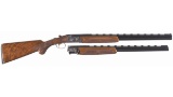 Engraved SKB Arms Model 585 Over-Under Shotgun Two Barrel Set