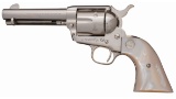 Colt Second Generation SAA Revolver with Pearl Grips and Letter