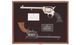 Cased Matching Pair of Colt Peacemaker Centennial Revolvers