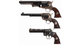 Matched Colt Bicentennial Three Revolver Set