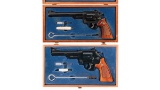 Two Cased Smith & Wesson Double Action Revolvers