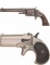 Two American Spur Trigger Handguns