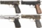 Four High Power Semi-Automatic Pistols