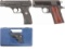 Three Colt Semi-Automatic Pistols