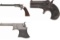 Three American Pocket Type Pistols