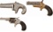 Three Colt Spur Trigger Pocket Handguns