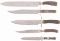 Grouping of Five Stag Handled Sheffield-Made Knives