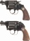 Two Double Action Colt Revolvers