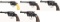 Five Colt Double Action Revolvers