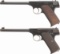 Two Colt Woodsman Pattern Semi-Automatic Pistols