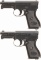 Two Mauser Semi-Automatic Pocket Pistols