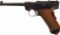 Swiss Waffenfabrik Bern Model 1906 Luger Semi-Automatic Pistol