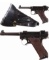 Two Lahti Semi-Automatic Pistols