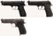 Three Beretta Semi-Automatic Pistols