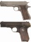 Two U.S. World War II Colt Semi-Automatic Pistols