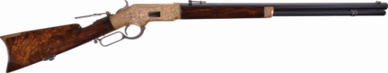Desirable Engraved Winchester Model 1866 Lever Action Rifle