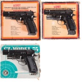 Three Boxed CZ 75 Semi-Automatic Pistols