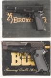Two Browning Semi-Automatic Pistols with Boxes
