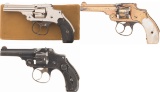 Three Smith & Wesson Safety Hammerless Double Action Revolvers