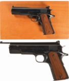 Two John Giles Upgraded Colt 1911 Pattern Semi-Automatic Pistols