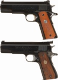 Two Upgraded Colt 1911 Pattern Semi-Automatic Pistols
