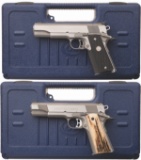 Two Cased Colt Government Model Semi-Automatic Pistols