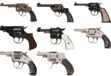Eight Double Action Revolvers