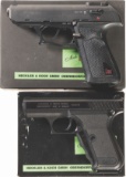 Two Heckler & Koch Semi-Automatic Pistols with Boxes