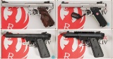 Four Ruger Mark IV Semi-Automatic Pistols with Boxes