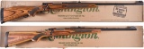 Two Remington Bolt Action Rifles with Boxes