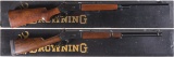 Two Browning Lever Action Rifles with Boxes
