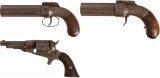 Three Antique American Handguns