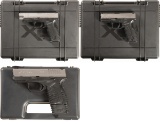 Three Cased Springfield Armory Inc. Semi-Automatic Pistols