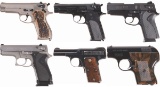 Six Smith & Wesson Semi-Automatic Pistols