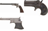 Three American Pocket Type Pistols