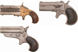 Three Multi-Shot Pocket Pistols