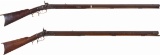 Two American Percussion Rifles
