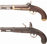 Two Antique U.S. Martial Pistols