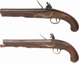 Two Ketland Marked English Flintlocks Pistols