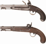 Two Robert Johnson U.S. Contract Model 1836 Pistols