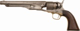 Engraved Colt Model 1860 Army Percussion Revolver