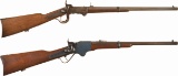 Two Burnside Rifle Co. Civil War Saddle Ring Carbines