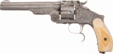 New York Engraved S&W No. 3 Third Model Russian Revolver