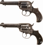 Two Colt Model 1877 Lightning Double Action Revolvers