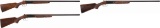 Three Upgraded Winchester Model 24 Side by Side Shotguns