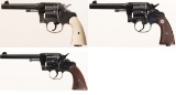 Three U.S. Military Colt Double Action Revolvers
