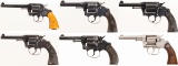Six Colt Double Action Revolvers
