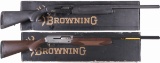 Two Boxed Browning Semi-Automatic Shotguns