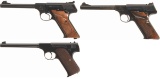 Three Colt Woodsman Semi-Automatic Pistols