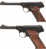 Two Colt 2nd Series Woodsman Semi-Automatic Pistols